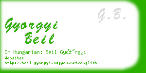 gyorgyi beil business card